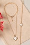Heliophilia Silver Conjunto de collar y pulsera de metal Dorado CSET9919